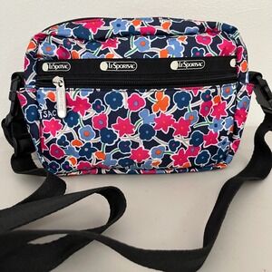 LeSportsac Convertible Crossbody Belt Bag Colorful Floral Lightweight